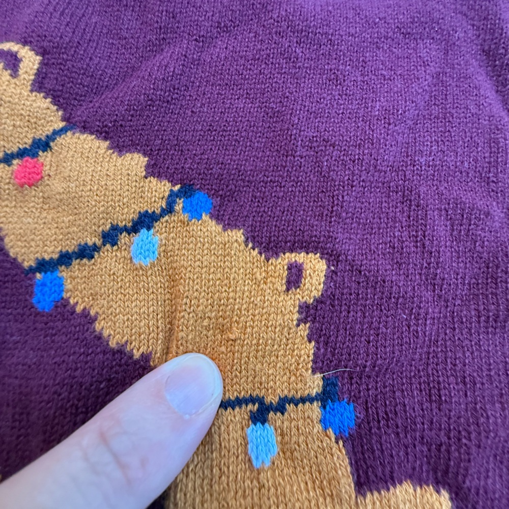 Gap Christmas Excavator Sweater Sz 5 - Picture 4 of 6